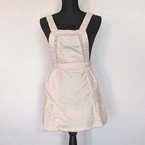 Divided White Pocket Pinafore Dress Size 4